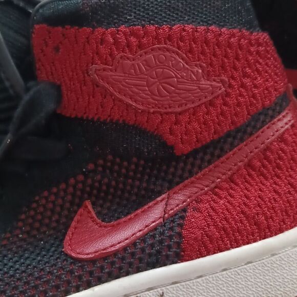 Nike High-Top Sneakers in Black and Red - Picture 13 of 14